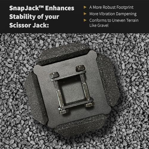 SnapPad SnapJack™ SJ | Two-Point Trailer Jack Stands Featuring 5.5" Metal Foot - Image 4