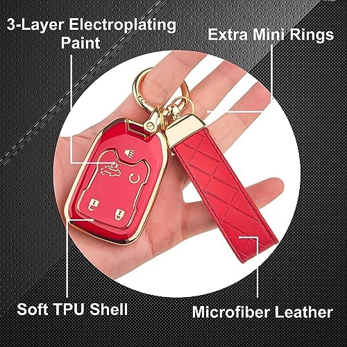 OLLEN 5-Button TPU Key Fob Cover, Fit - Image 5