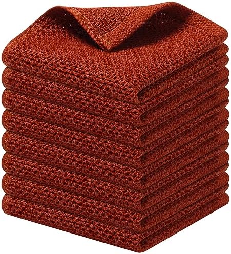 Kitinjoy 100% Cotton Waffle 8-Pack Kitchen Towels by Kitinjoy