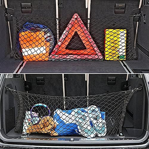Car Rear Cargo Net, Universal Adjustable Elastic Trunk Cargo Storage Organizer - Image 6