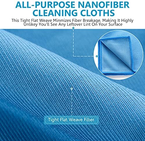 12 Pcs Microfiber Glass and Window Cleaning Cloths, Quickly Clean Windows - Image 5