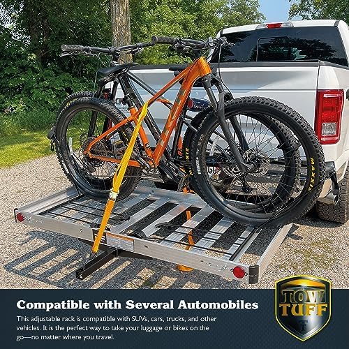 Tow Tuff Truck Hitch Cargo Carrier - 500 lb Aluminum 2-in-1 Rack - Image 7