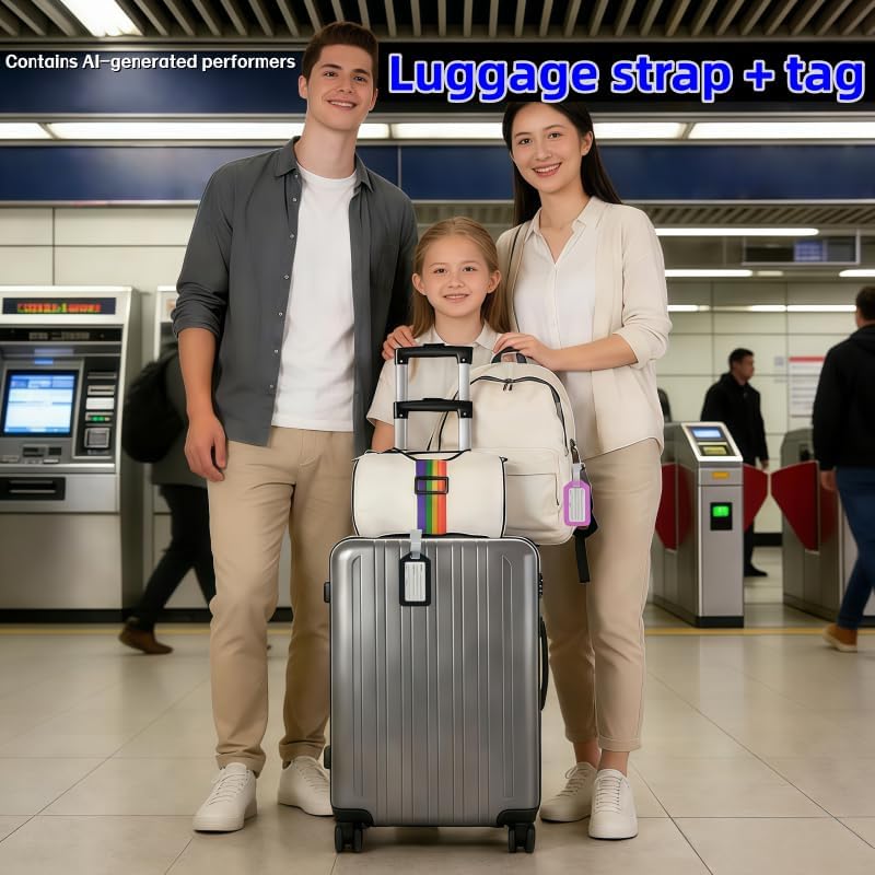 Multi usestrong Adjustable Luggage Straps-Flexible and Adjustable Elastic - Image 6