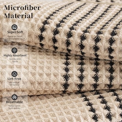 MICROFI New Microfiber Waffle Bath Towels, 2 Pieces, Fast Drying, Lint Free 430 - Image 2
