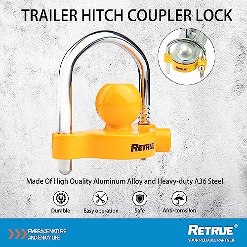 RETRUE Universal Trailer Coupler Lock - Image 5