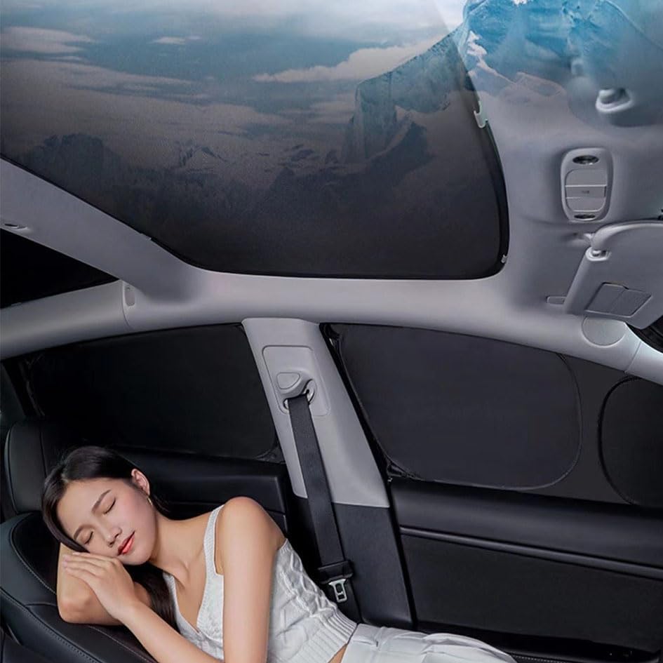 Sunshade 10PCS Set for Tesla Model Y/3, Full Coverage Sun Shade - Image 5