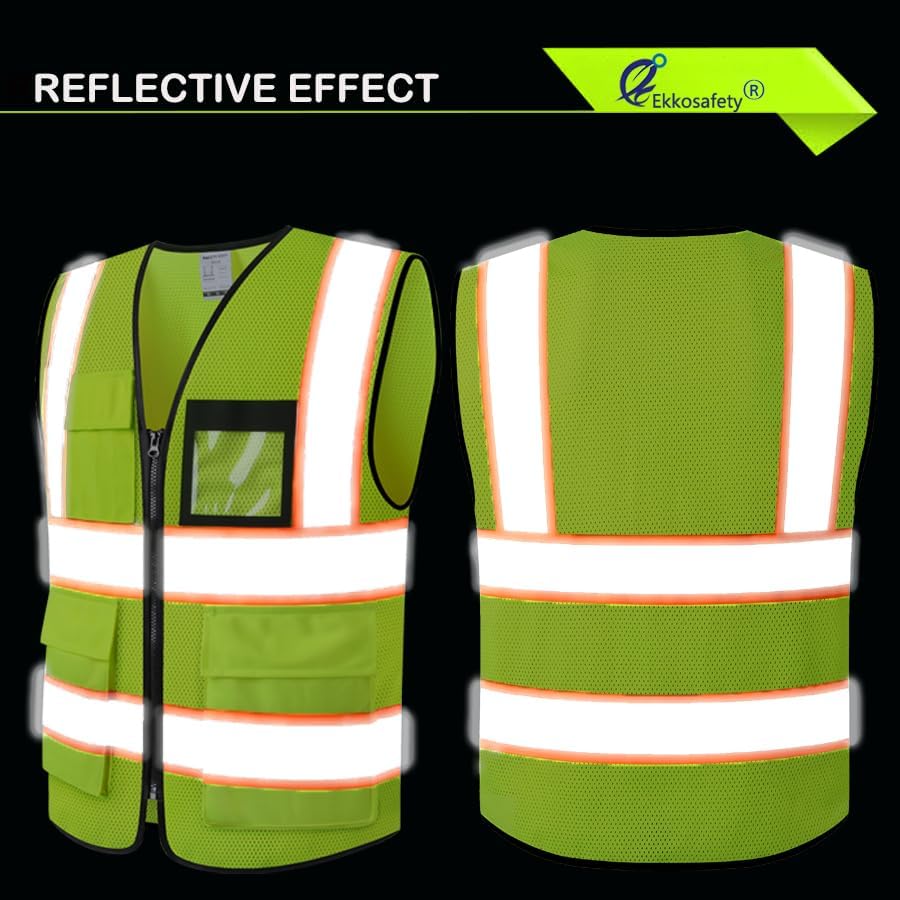 Hi Vis Reflective Safety Vest for Men Women - Image 4