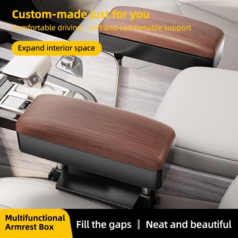 Car Console Armrest Box Arm Rest Height Adjustable Comfort Elbow Pad Universal - Image 2