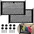 2 Pack Small Cargo Net Pocket Storage Mesh Net Elastic Automotive Cargo Nets by VEEBELL