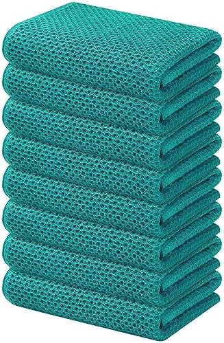 Kitinjoy 100% Cotton Waffle 8-Pack Kitchen Towels by Kitinjoy