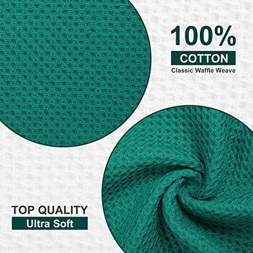 Kitinjoy 100% Cotton Waffle 6-Pack Kitchen Towels - Image 2