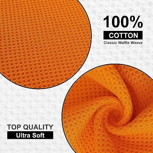 Kitinjoy 100% Cotton Waffle 12-Pack Kitchen Towels - Image 2