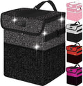 Cute Mini Car Trash Bag with Lid, Glitter Garbage Can Bin Hanging by BAOGCOYO