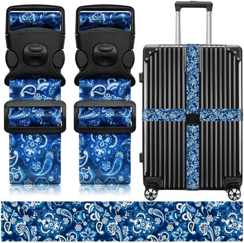 Luggage Straps for Suitcases, Travel Adjustable Belt by ZHOMA