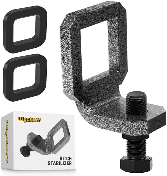 Wyckoff 2" Anti-Rattle Hitch Clamp, Heavy-Duty Tightener & Hitch Stabilizer by Unknown