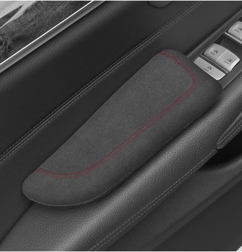 Italian Alcantara Style Fur Car Elbow Rest Pad - Image 2