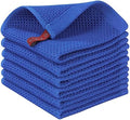 Homaxy 100% Cotton Waffle Weave Kitchen Dish Cloths 6-Pack by Homaxy