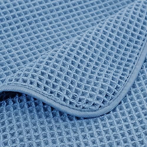 POLYTE 430 GSM Poly Blend Microfiber Waffle Bath Sheet XL Set, 35x70 in - Image 5