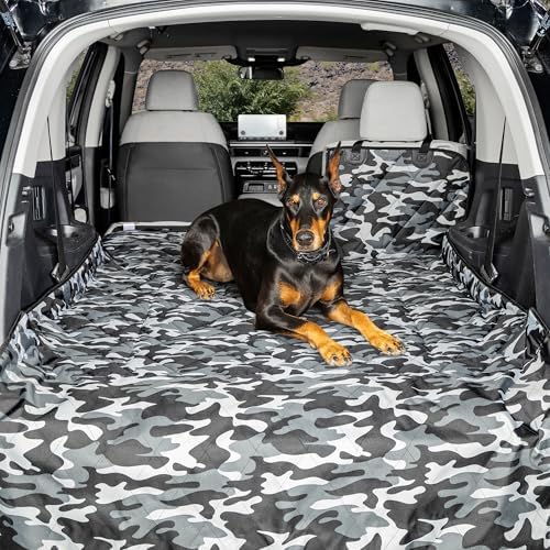4Knines SUV Cargo Liner for Dogs, Fold Down Seats, Camo XL by 4Knines