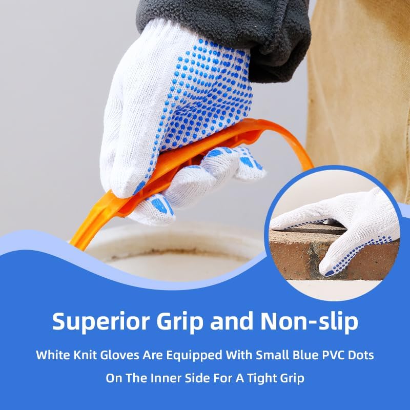 240 Pairs Cotton Work Gloves Bulk - Image 3