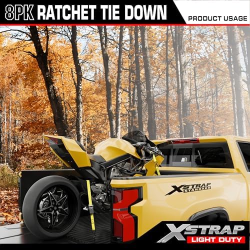 XSTRAP STANDARD 8-PK Ratchet Tie Down Straps - Image 2