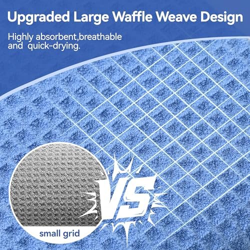 Mile High Life Golf Towel & Groove Brush Set, Microfiber Waffle-16 x24 - Image 2