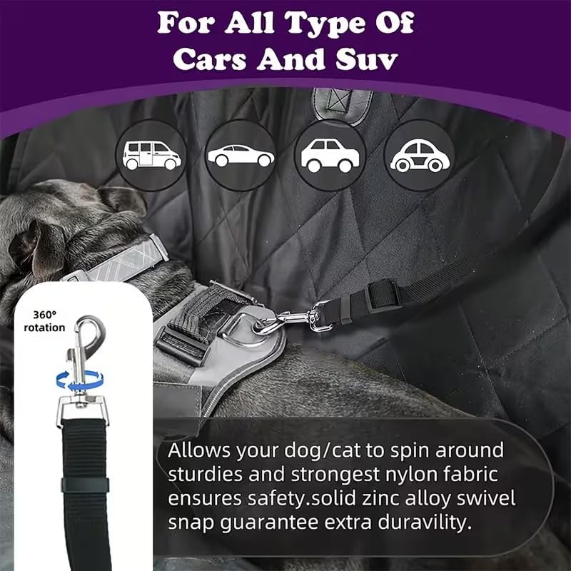 Pet Dog Cat Seat Belts Adjustable Safety Leads Vehicle Seatbelt Harness Car - Image 4