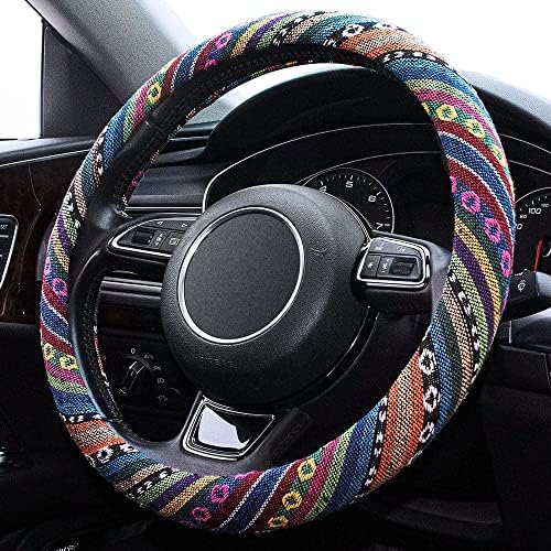 Boho Steering Wheel Cover Elastic Microfiber - Image 2