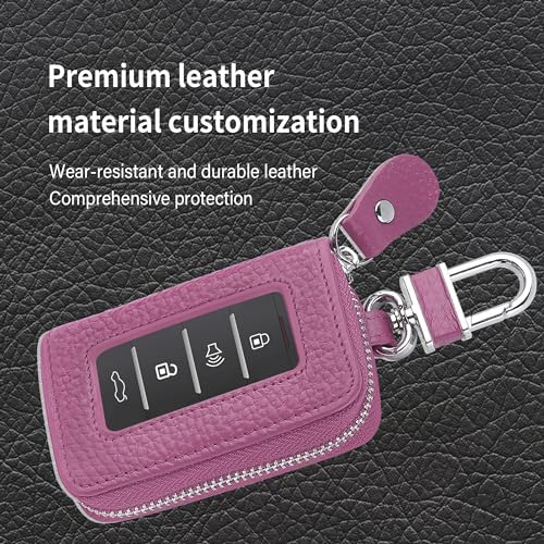 Car Key Fob Case for Replacing Old Key Fob Cover, Genuine Leather Car Key Case - Image 3