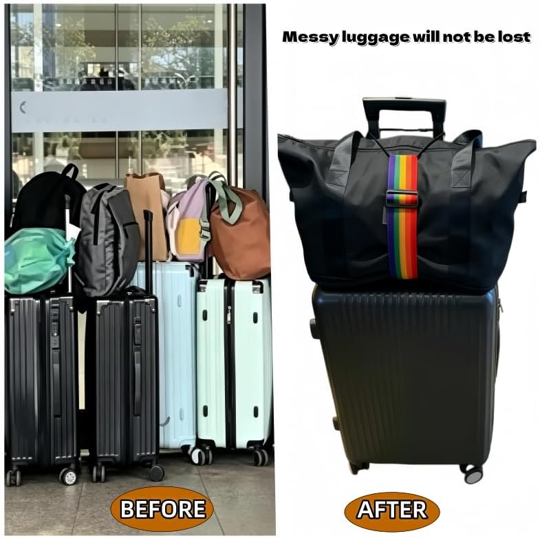 Multi usestrong Adjustable Luggage Straps-Flexible and Adjustable Elastic - Image 2