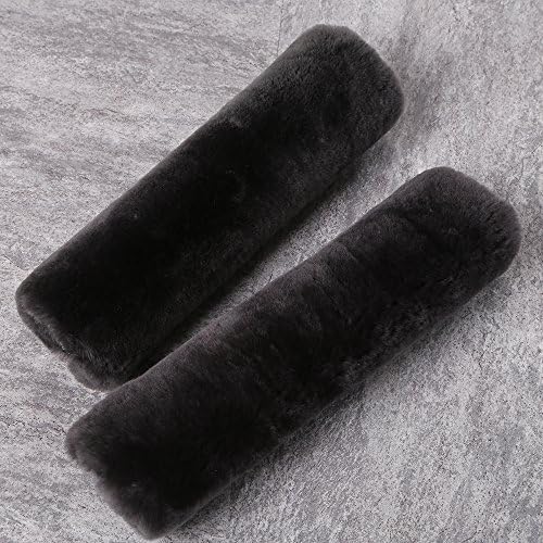 OGLAND 2 Pack Sheepskin Car Seat Belt Cover Pads | Wool Seatbelt Cushions by OGLAND