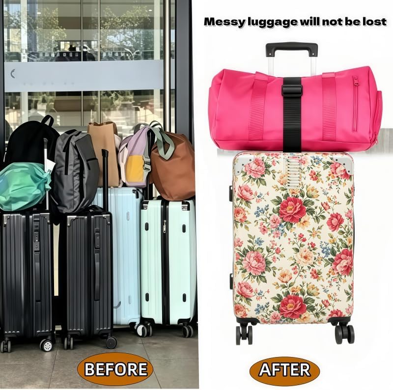 Multi usestrong Adjustable Luggage Straps-Flexible and Adjustable Elastic - Image 2