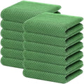 Homaxy 100% Cotton Waffle Weave Kitchen Dish Towels 12-Pack, Grass Green by Homaxy