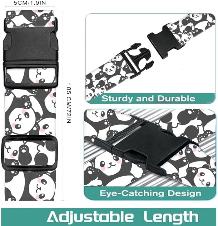 Luggage Straps for Suitcases Travel Belt Accessories, Cute Suitcase Strap - Image 5