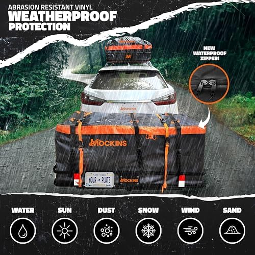Mockins 500 Lb Capacity Steel Trailer Hitch Cargo Carrier - Image 5