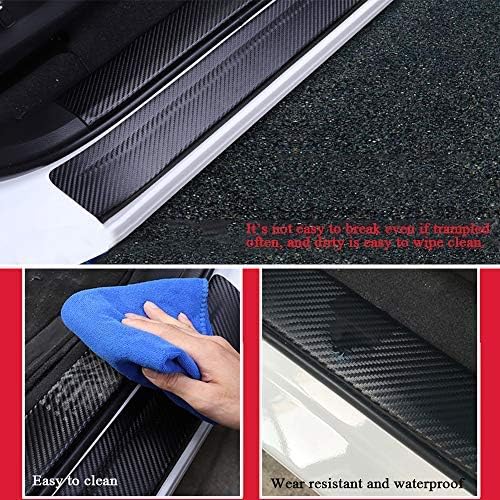 XITER For Honda Accord 2012-2025 2026 Carbon Fiber Leather Car Door Sill Scuff - Image 5