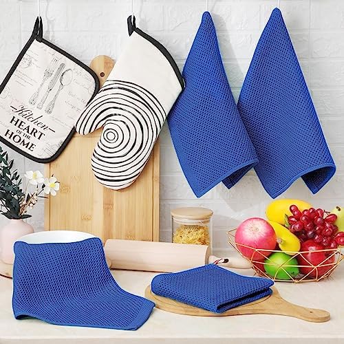 Homaxy 100% Cotton Waffle Weave Kitchen Dish Cloths 12-Pack - Image 6
