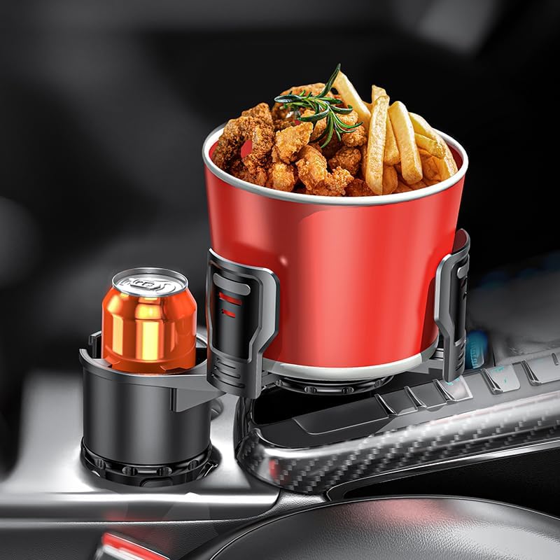 Upgrade Dual Cup Holder Expander, 2 in 1 Multifunction Cup Holder - Image 2