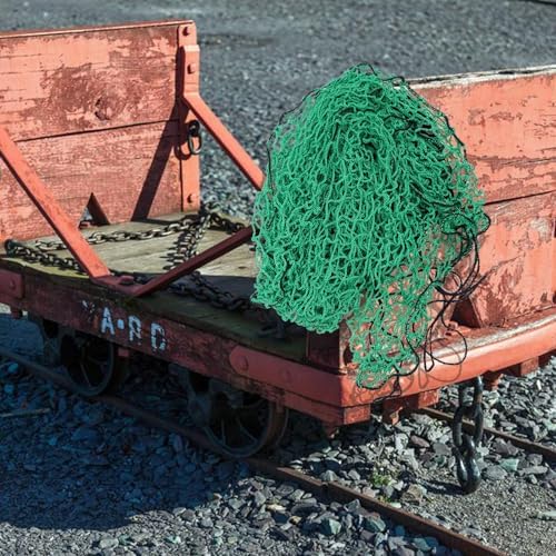 Heavy Duty Mesh Cargo Net for Trailer, Polypropylene Green Cover - Image 4