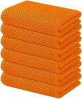 Kitinjoy 100% Cotton Waffle 6-Pack Kitchen Towels by Kitinjoy