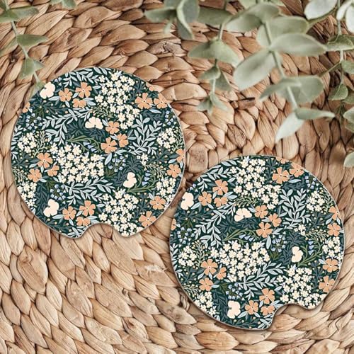 Ceramic Car Coasters – Absorbent Car Cup Holder Coaster Set - Image 7