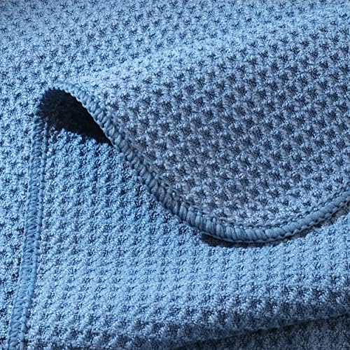 POLYTE 340 GSM Microfiber Waffle Kitchen Dish Cloth, 12x12 in, 12 Pack - Image 5