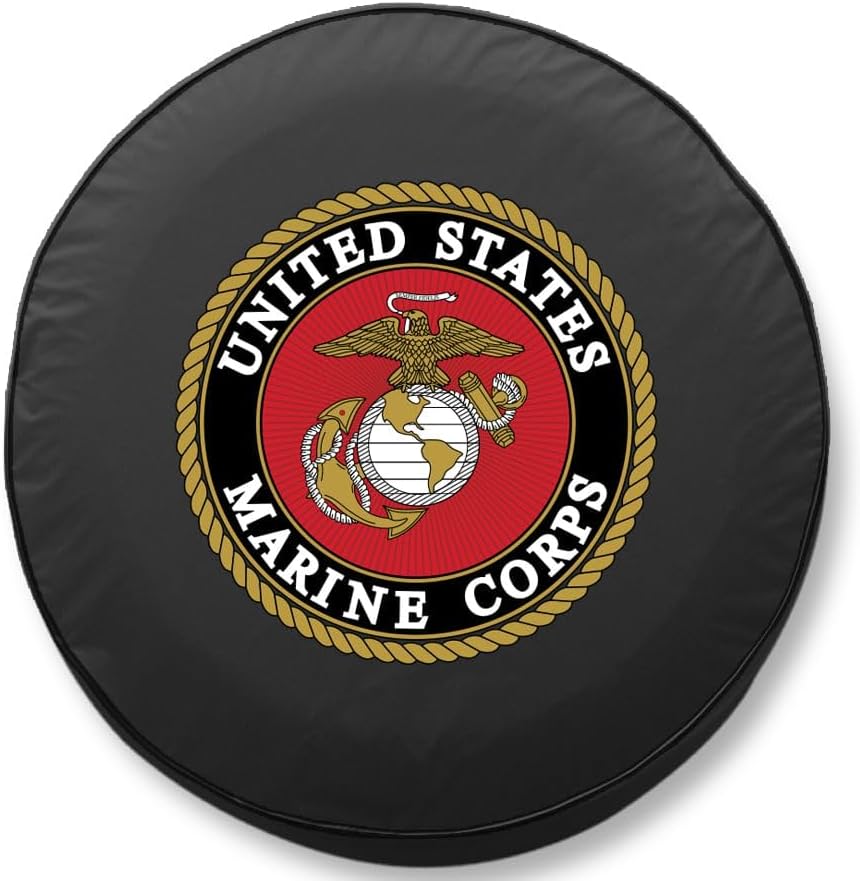 Quadratec Spare Tire Cover, U.S. Marines Licensed Logo - Image 3