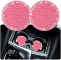 2PCS Bling Car Cup Coaster, 2.75 Inch Auto Cup Holder Insert Coasters Silicone by Tyhaui