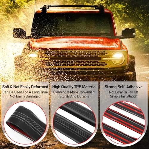 Door Edge Guards for Ford Bronco Accessories 2025 2024 2023 2022 2021 4 Door - Image 6