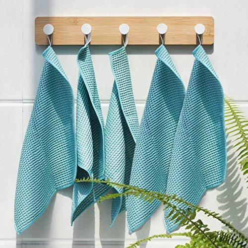 8 Pack Waffle Weave Microfiber Towels, Premium 3D Mesh Waffle Weave Quick - Image 5