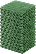 Kitinjoy 100% Cotton Waffle 12-Pack Kitchen Towels, Grass Green by Kitinjoy
