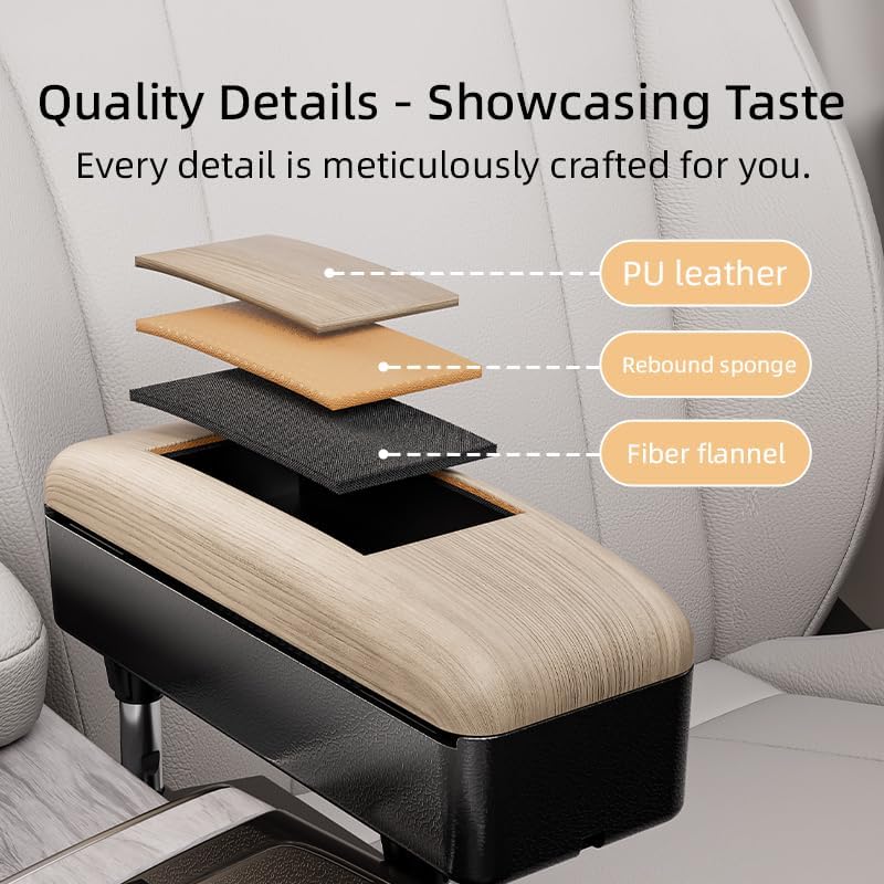 Car Console Armrest Box Arm Rest Height Adjustable Comfort Elbow Pad Universal - Image 5