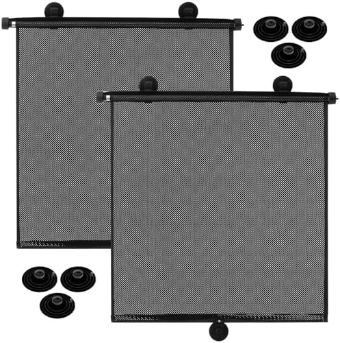 Blossound 2 Pack Car Window Sun Shades, 20 × 20 Inch by Blosssound