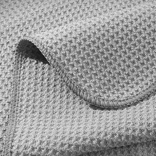 POLYTE 340 GSM Microfiber Waffle Kitchen Dish Cloth, 12x12 in, 12 Pack - Image 4